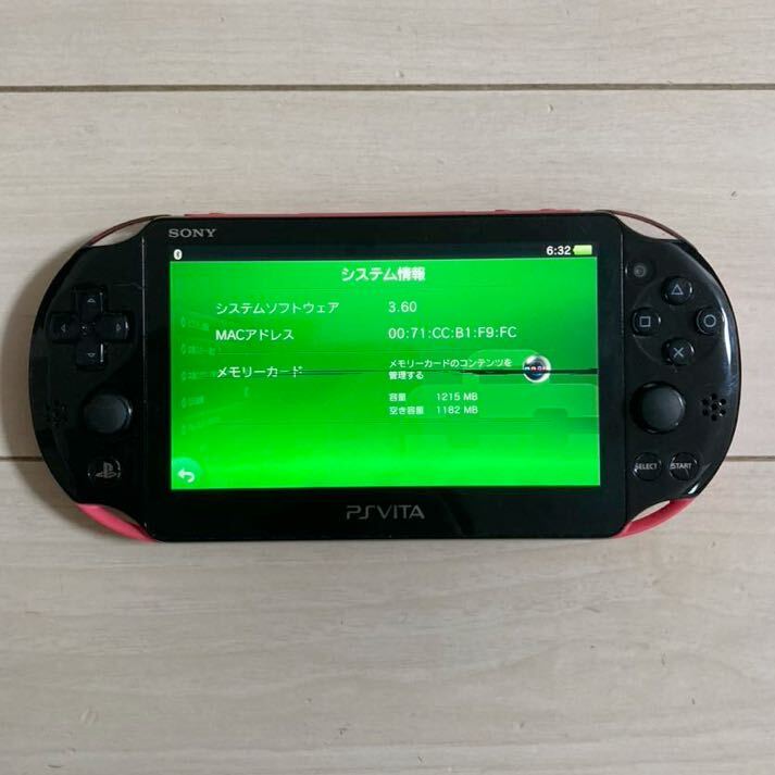 SONY PSVITA PCH-2000 ZA15 1GB 本体 wifi モデル 動作品 初期化 ソニー ピーエス ビータ ヴィータ プレイステーション PS 送料無料_画像2