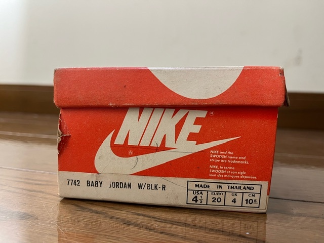 [デッドストック] 箱付き オリジナル 10.5cm NIKE BABY JORDAN ベビージョーダン ナイキ vintage ヴィンテージ_画像9