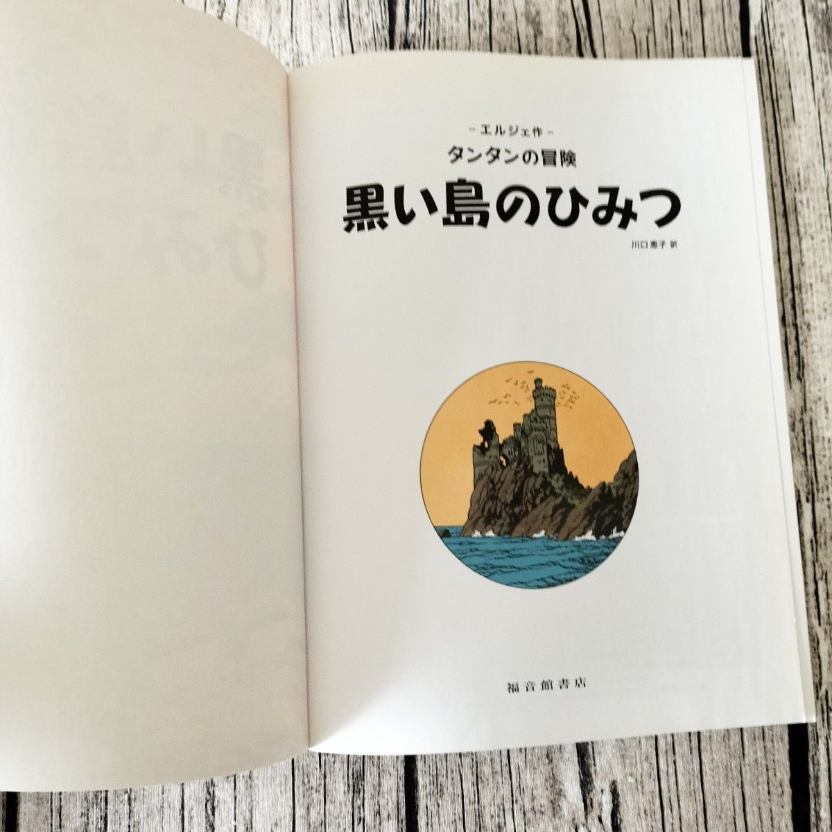 タンタンの冒険 黒い島のひみつ 　 エルジェ作　福音館書店 　川口恵子 訳 