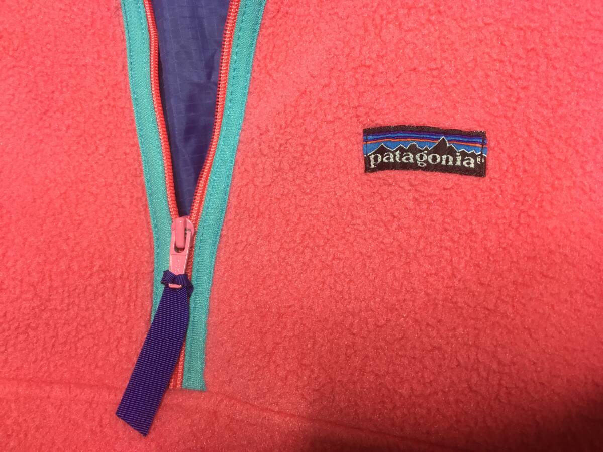 OLDオールド80～90'sアメリカUSA製PATAGONIAパタゴニア グリセード プルオーバー ジャケットUSED古着ビンテージ フリース/ナイロン リップ_画像5