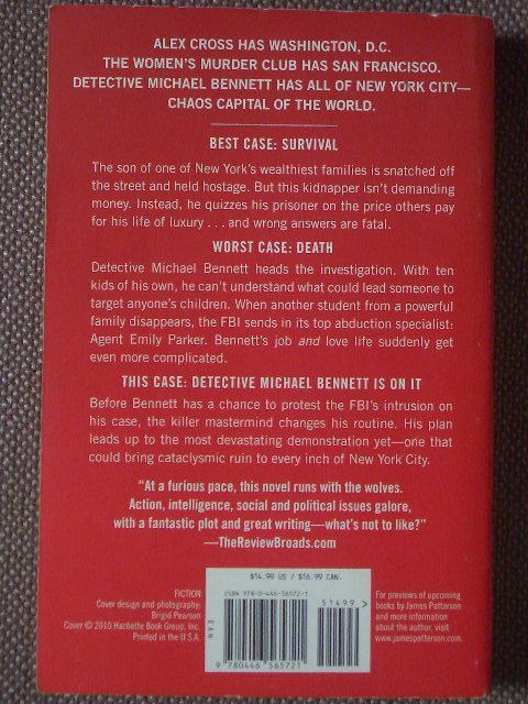 Worst Case 著/ James Patterson & Michael Ledwidge ペーパーバック　Grand Central Publishing　英語版_画像2