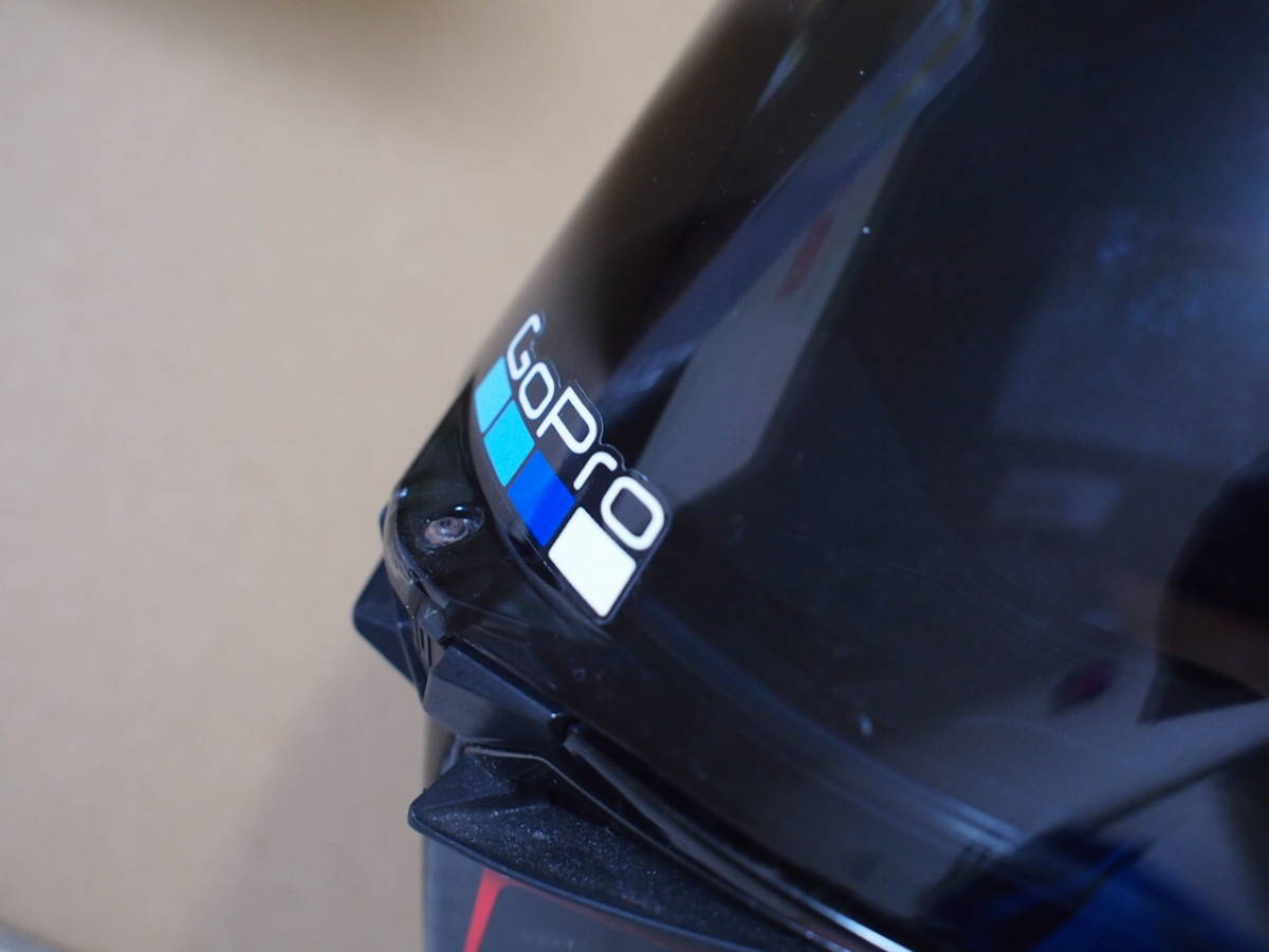 NEW 湾曲タイプ 黒枠 GoPro AGV PISTA CORSAシールド専用ステッカー ロッシ rossi AGV VR46 ヴァレンティーノ ロッシ ゆうパケット￥210_画像2