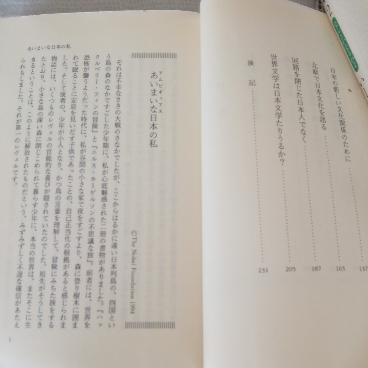 「あいまいな日本の私」大江健三郎、岩波新書_画像3