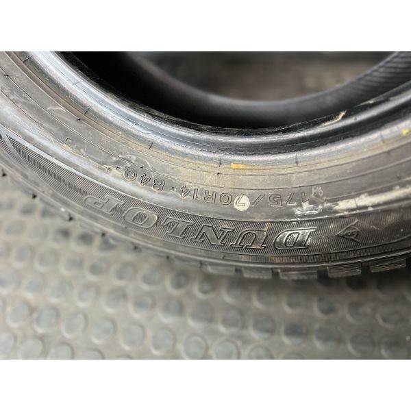 ダンロップ WINTER MAXX WM01 175/70R14 4本SET◇2018年製8分山スタッドレスタイヤ◇中古 特筆すべき損傷なし◇ヤリス シエンタ フィット等_画像9