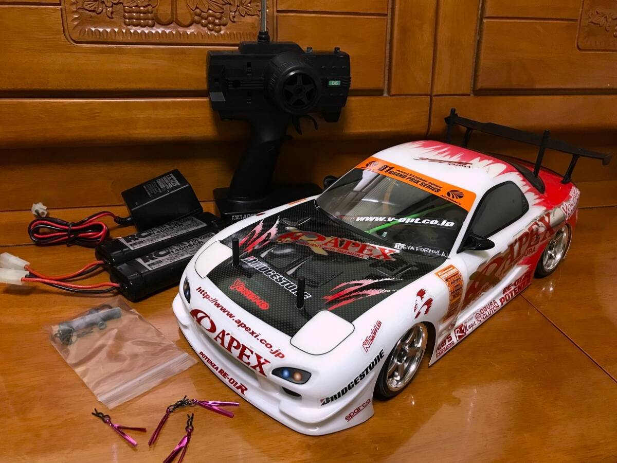 1/10 ヨコモ RX-7 FD3S アペックス D1 YOKOMO APEX ドリフト DRIFT フルセット 中古の画像1