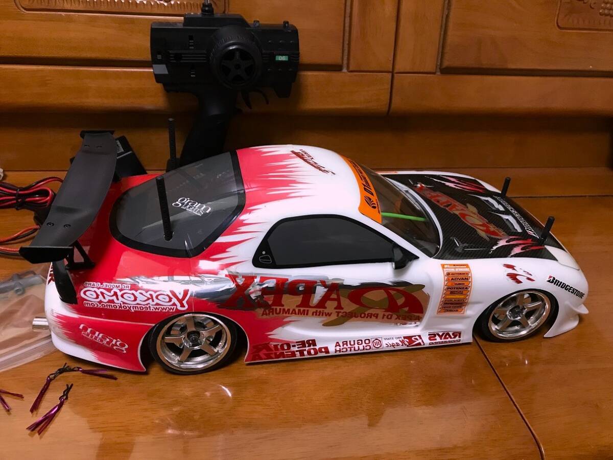 1/10 ヨコモ RX-7 FD3S アペックス D1 YOKOMO APEX ドリフト DRIFT フルセット 中古の画像4