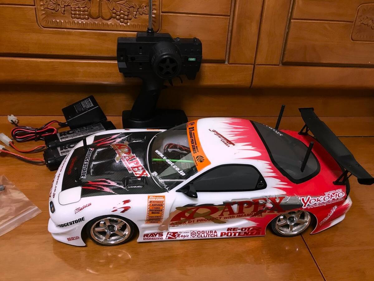 1/10 ヨコモ RX-7 FD3S アペックス D1 YOKOMO APEX ドリフト DRIFT フルセット 中古の画像5