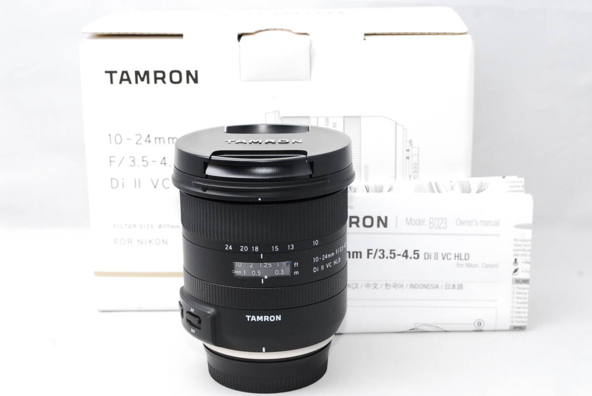 ◆極上美品◆ タムロン TAMRON 10-24mm F3.5-4.5 Di II VC HLD ズームレンズ 超広角 ニコンFマウント用 ★動作確認済み★ スレキズ少！_画像1