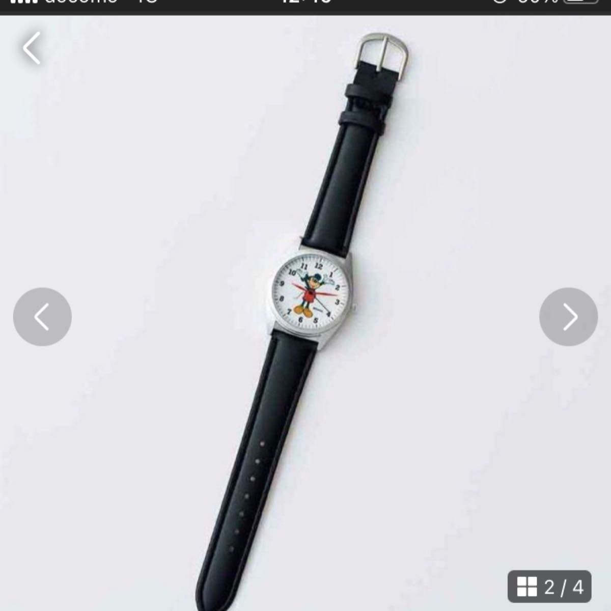 オトナミューズ　ミッキーマウスデザインヴィンテージ調腕時計　新品・未開封 時計 ミッキーマウス ディズニー