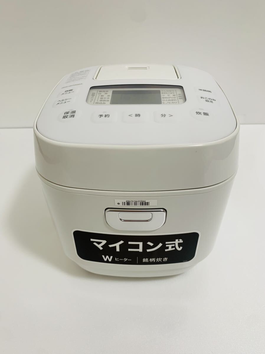 IRIS OHYAMA　アイリスオーヤマ　マイコン式　ジャー炊飯器　RC-MEA30-W　3合　ホワイト　展示未使用品　外装箱欠品　米屋の旨味　極厚火釜