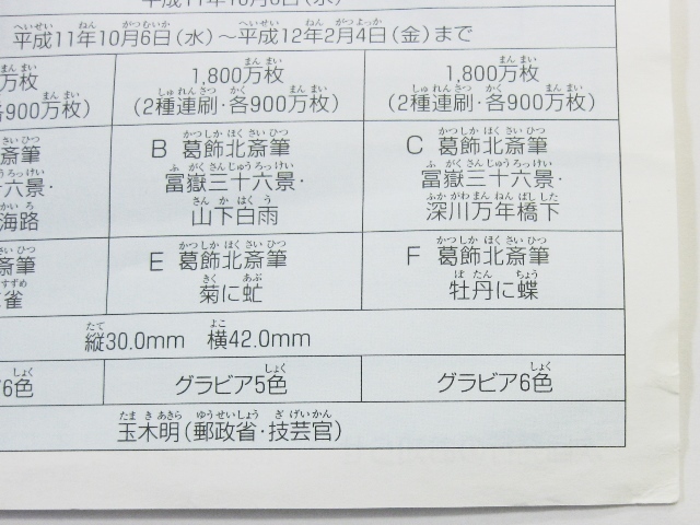 わくわく切手ニュース1999(22)+切手の解説書 消印付切手あり 国際文通週間・グリーティング 切手 平成11年10月6日印 FDC 満月印_画像6