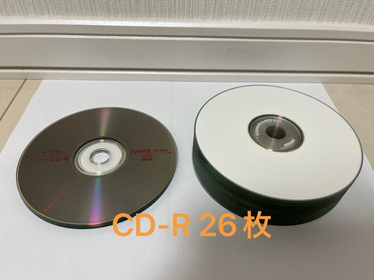 未使用　CD-R（700MB 26枚）DVD-R （4.7GB 20枚）