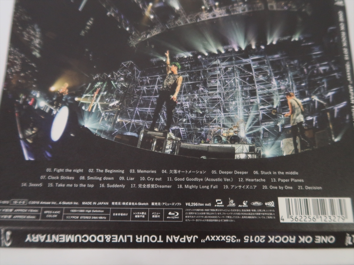 Blu-ray ONE OK ROCK 2015 35xxxv JAPAN TOUR LIVE & DOCUMENTARY ワンオクロック ワンオク LIVE ブルーレイ ディスク ネコポス送料無料f17の画像3