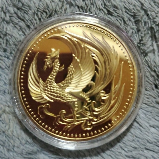  Japan gold coin phoenix .. .. heaven .. under . immediately rank memory memory medal 24KGP Phoenix 