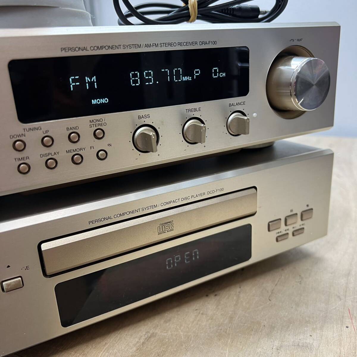 DENON デノン DRA-F100 DCD-F100 チューナー CDプレイヤーの画像3