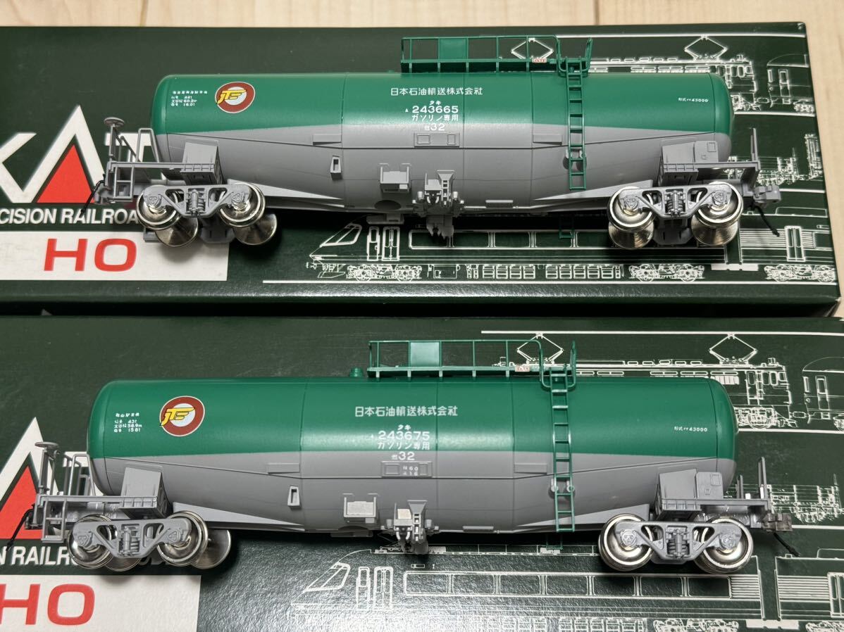 KATO カトー HOゲージ タキ43000 日本石油輸送色 計4両セット_画像4