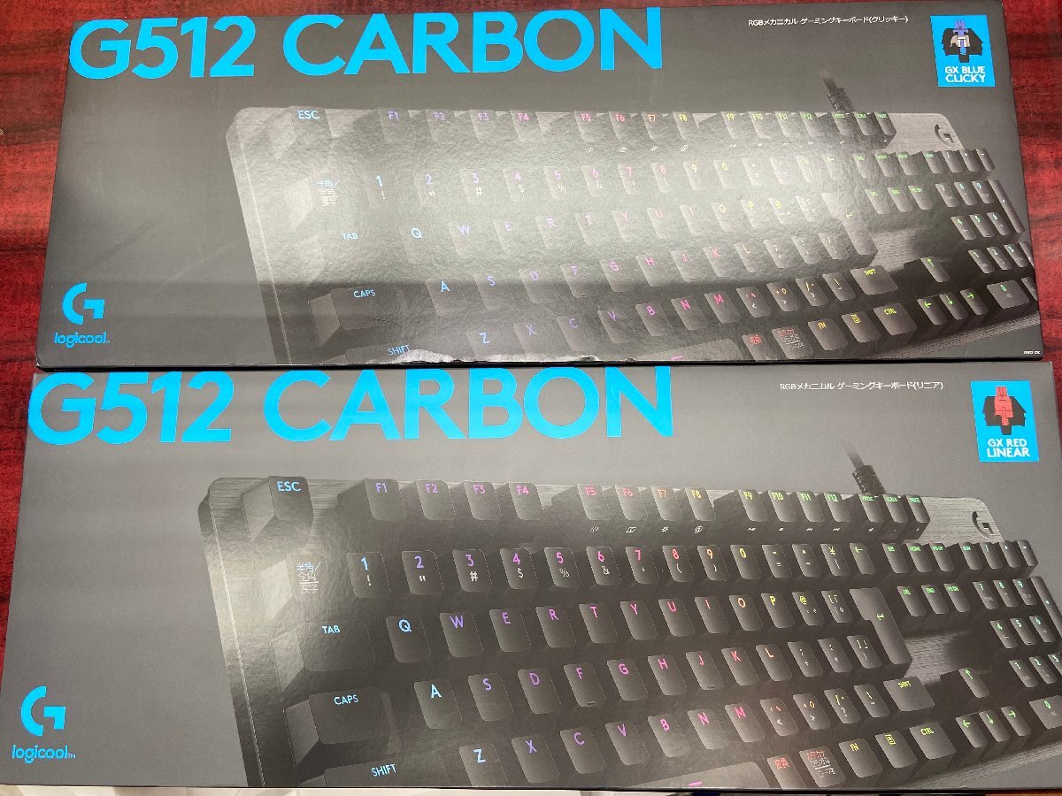 【未開封品】未使用　Logicool　G512 Carbon Gaming Keyboard　ゲーミングキーボード　2台セット　メカニカルキーボード　RGB_画像1