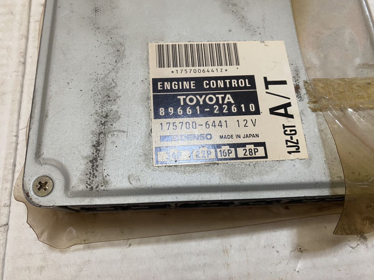 JZX90 AT オートマ コンピューター ECU CPU マークII チェイサー クレスタ ツアラーV ターボ TOYOTA トヨタの画像2