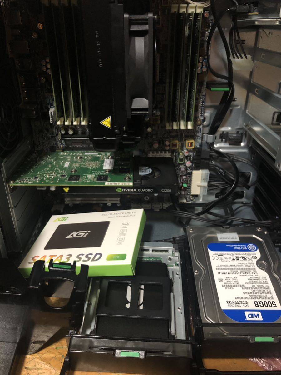 後期型水冷式 HP Z620 Workstation Intel Xeon E5-2690v2 8C16T QUADRO K2200 4G 12800ECC-64GB 新品SSD 1TB Win10 無線LAN Blu-ray_画像5