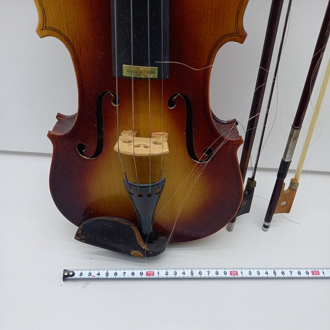 Bestler バイオリン 弓2本 ハードケース付き【駒 弦 なし 現状品】の画像6