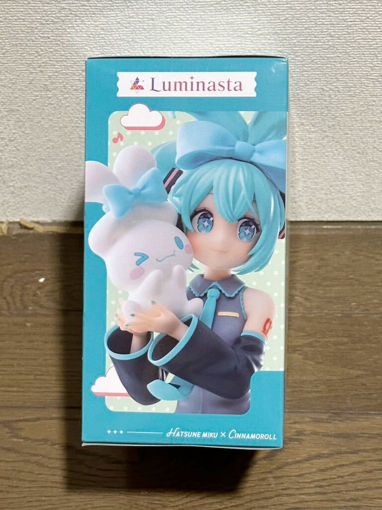 ルミナスタ 初音ミク×シナモロール セガ プライズ フィギュアLuminasta Figure HATSUNE MIKU × CINNAMOROLL SEGA 未開封 _画像3