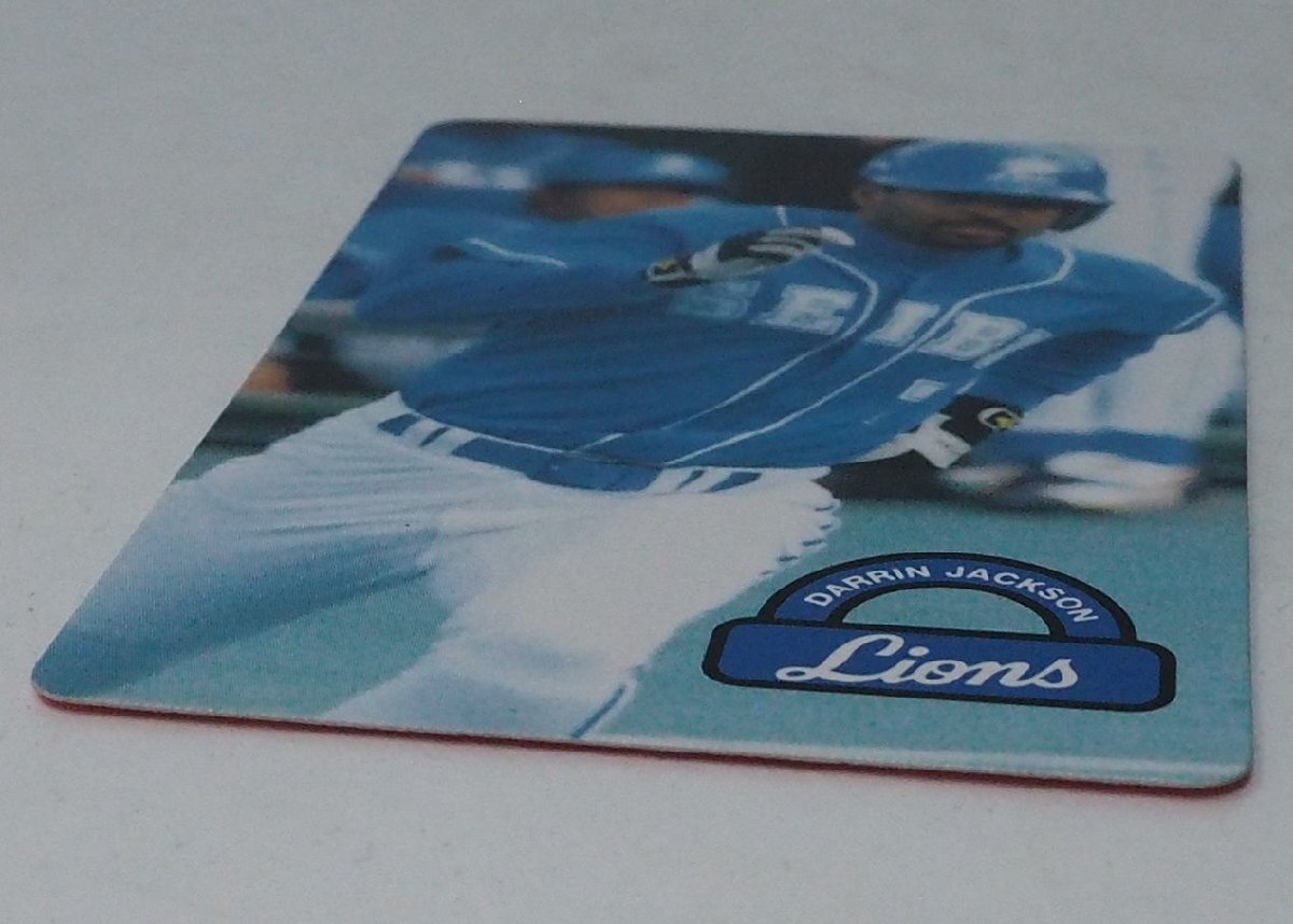 96年カルビー東京スナック プロ野球カードNo.118 レアブロック【ダリン ジャクソン 外野手 西武ライオンズ】平成8年 1996年 当時物おまけの画像2