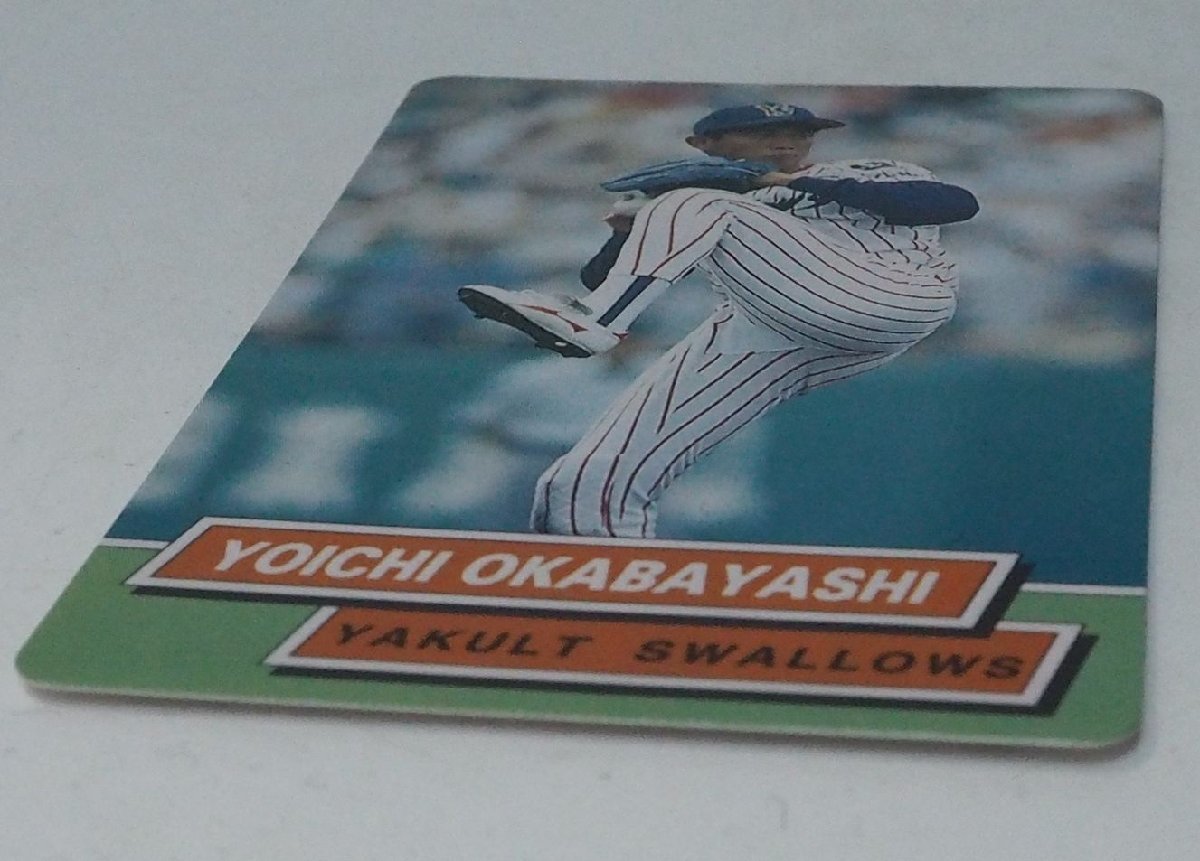 95 year Calbee Tokyo snack Professional Baseball card No.84[ hill .. one . hand Yakult swallow z] Heisei era 7 year 1995 year that time thing Calbee extra Shokugan BASEBALL used 