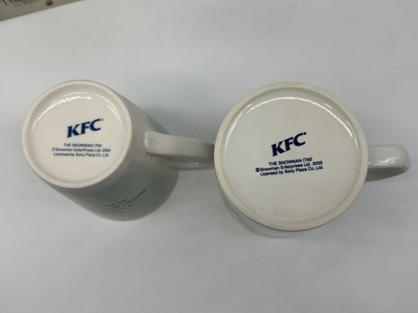 【中古品】 The Snowman スノーマン マグカップ KFC ケンタッキーフライドチキン 2個 （管13591）_画像4