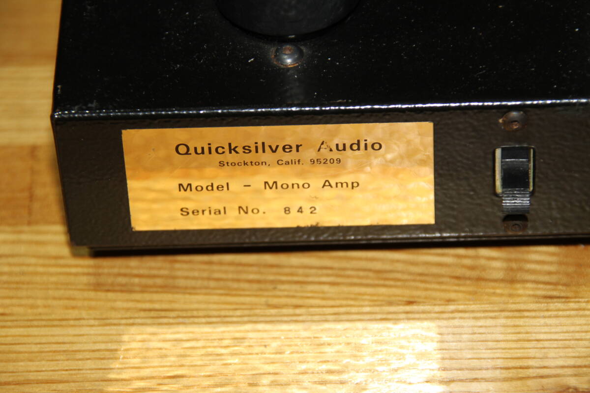 Quicksilver Audio クイックシルバーオーディオ 真空管アンプ（ペア） (完動整備品)_画像3