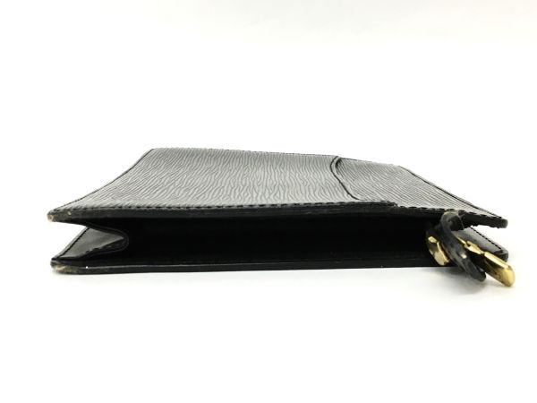 K11-022-0322-169【中古/送料無料】LOUIS VUITTON(ルイ ヴィトン) M52522 オム エピ ノワール ポシェット セカンドバッグ ポーチ ブラック_画像5