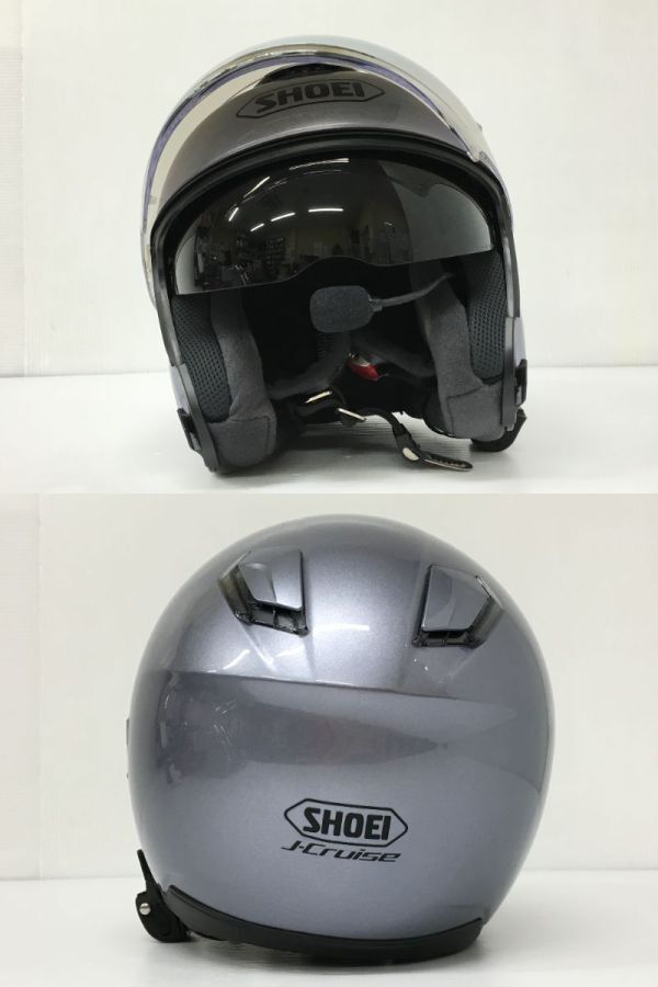 K18-550-0320-117【中古】SHOEI(ショウエイ) ジェットヘルメット「J-Cruise ジェイ-クルーズ」Lサイズ 2014年製 SENA製インカム付属_画像2