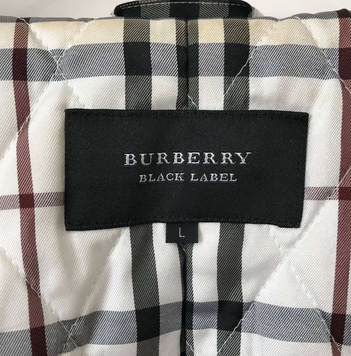 BURBERRY BLACK LABEL ショート丈 ダッフルコート 裏地チェック 羊毛 水牛 BMP76-128-02 バーバリー ブラックレーベル 三陽商会■0319W_画像4