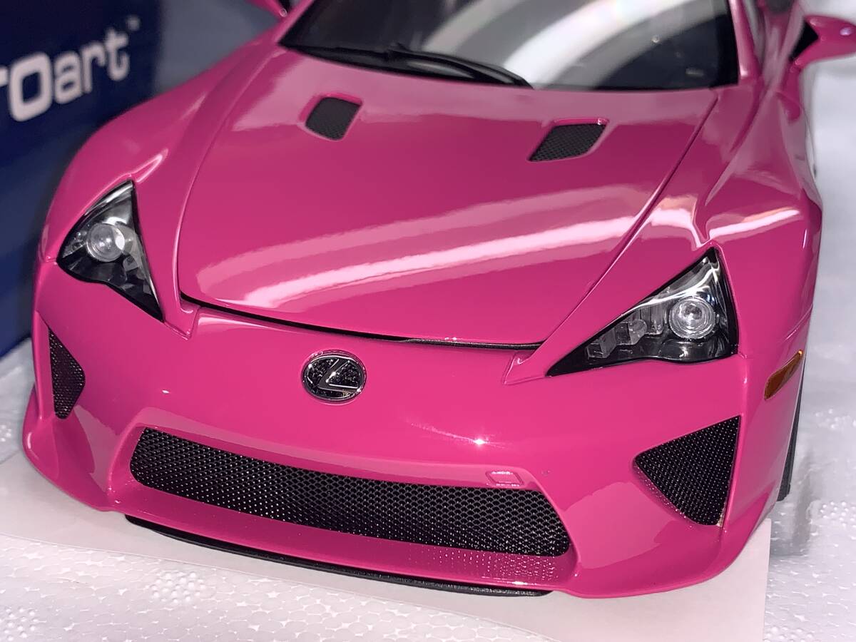 検品済 新品未展示 1/18 オートアート レクサス LFA （パッショネイト・ピンク）78859 AUTOart Lexus LFA Passionate Pink New, Opend _画像5