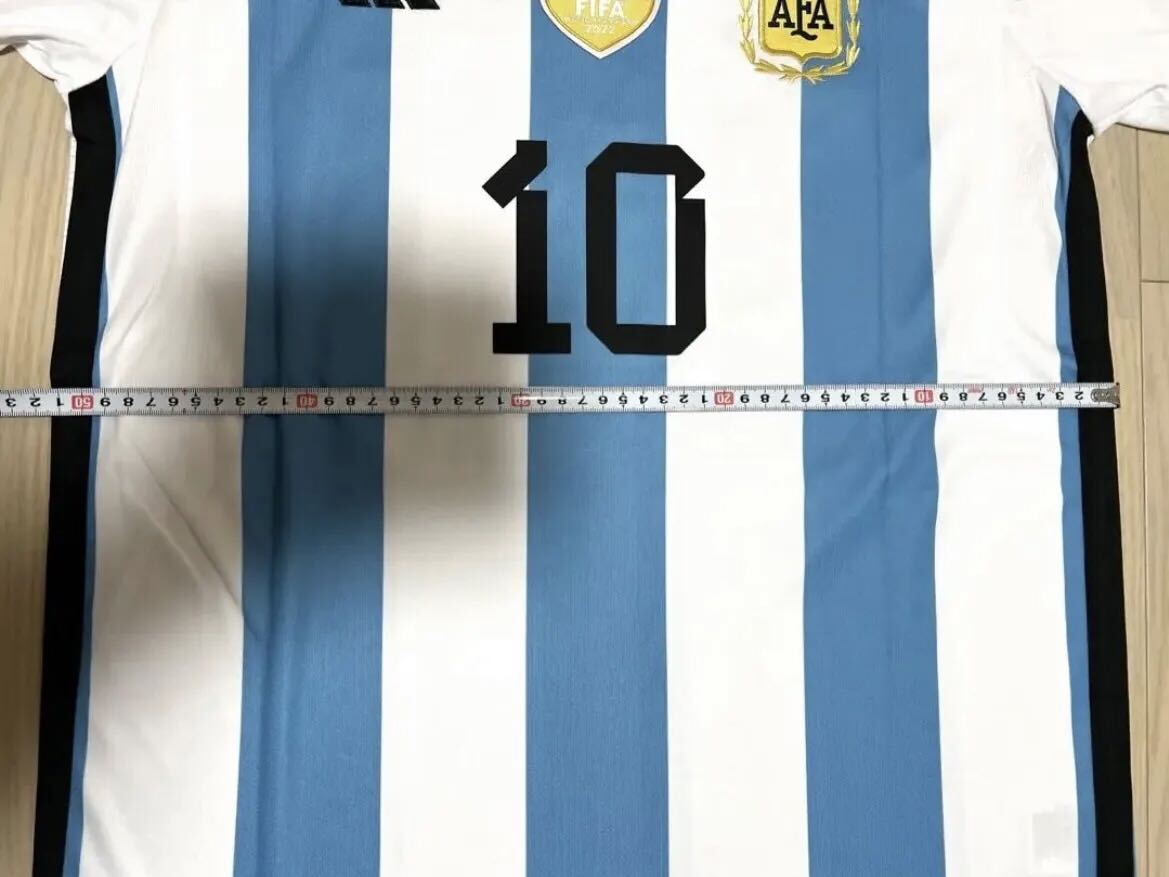 アルゼンチン代表ユニフォーム　メッシ　カタールW杯優勝版　MESSI 10番 Mサイズ_画像6