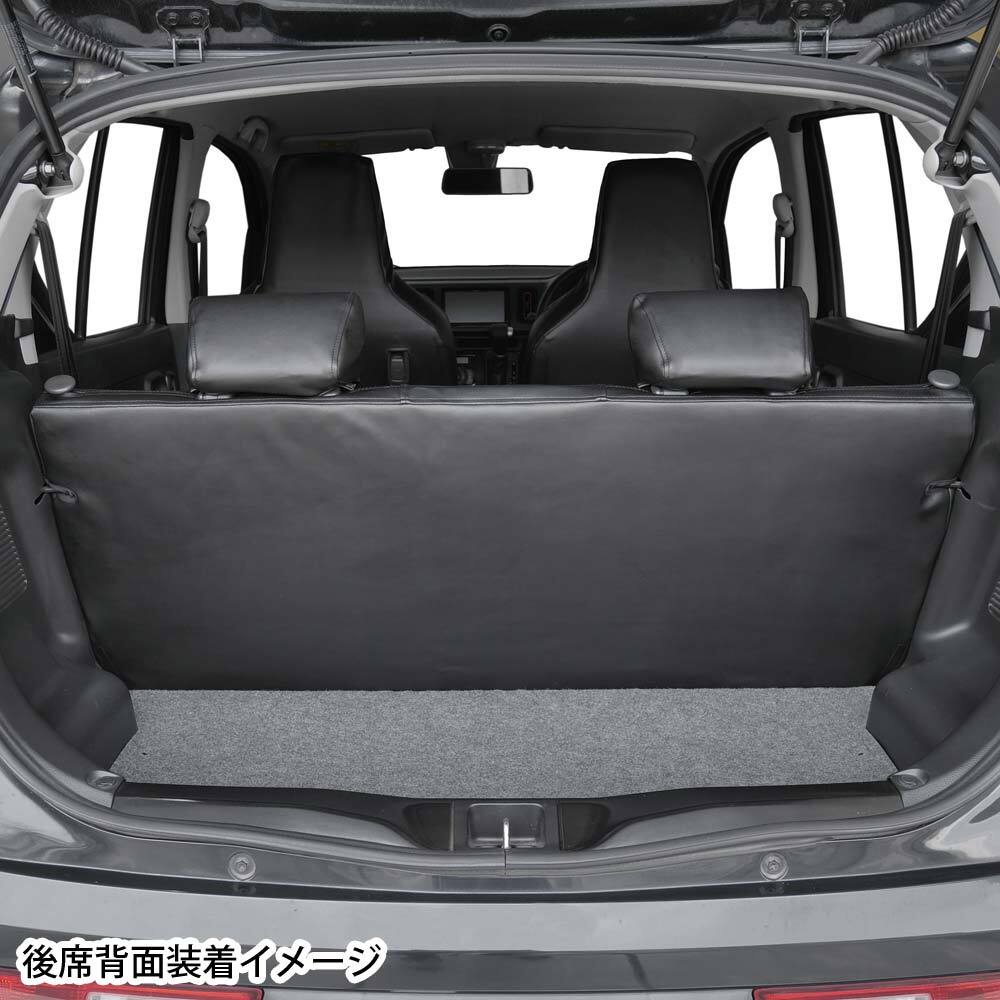 シートカバー スズキ アルト 専用 HA36S H26.12-R3.12 軽自動車 車 1台分 レザー ブラック 黒 M4-55 4477-14BK_画像4