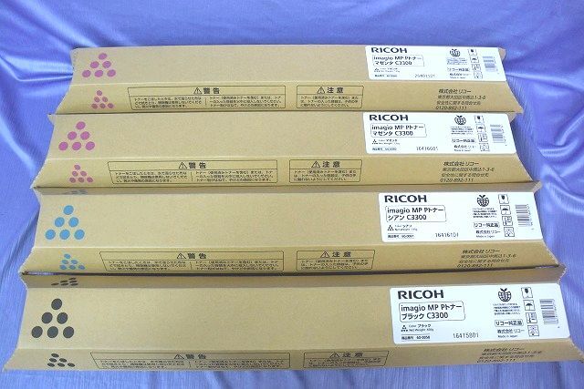  unopened!RICOH original imagio MP P toner C3300 black 1 red 2 blue 1 * Junk 60-0058 other / Smile sun ta Shiojiri north Inter shop 