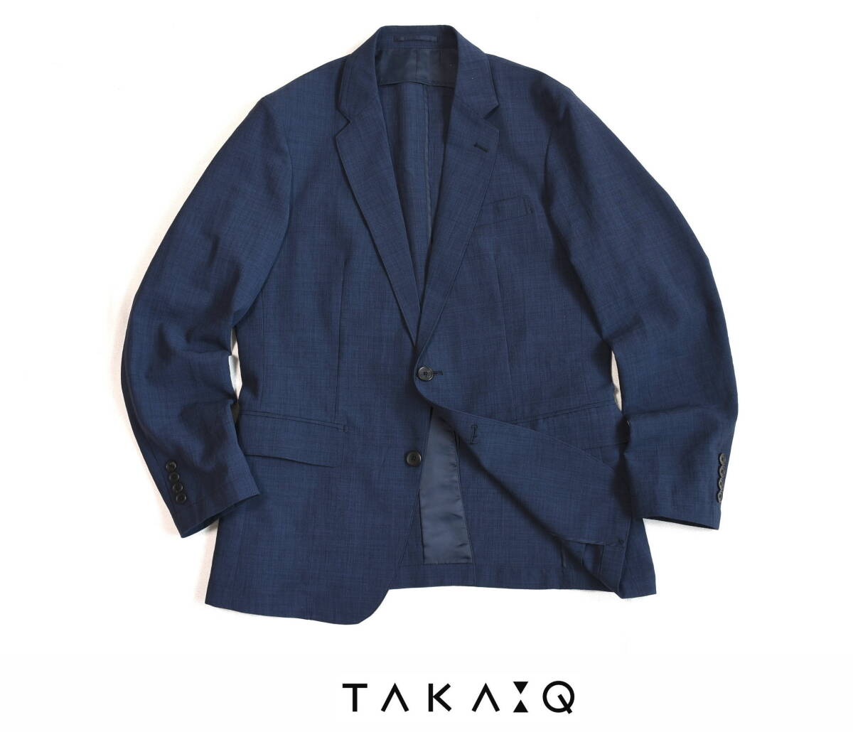 TAKA-Q（タカキュー）　“自宅で洗える”　通気性が良くて涼しい！サマーテーラードジャケット sizeL_画像1