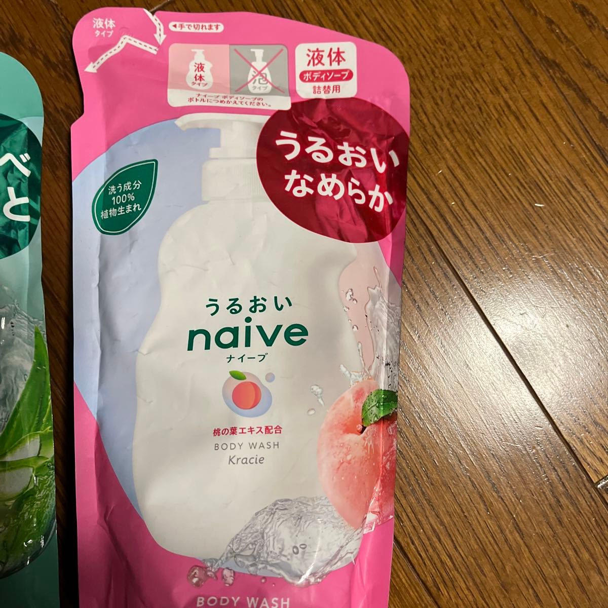 ナイーブ ボディソープ 桃の葉エキス配合 詰替用 380ml