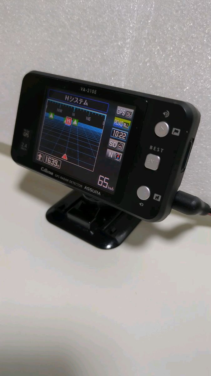 セルスター GPSレーダー探知機　VA-210E 動作確認済み　 ASSURA　データ最新　マイクロSD付き　即使用可能