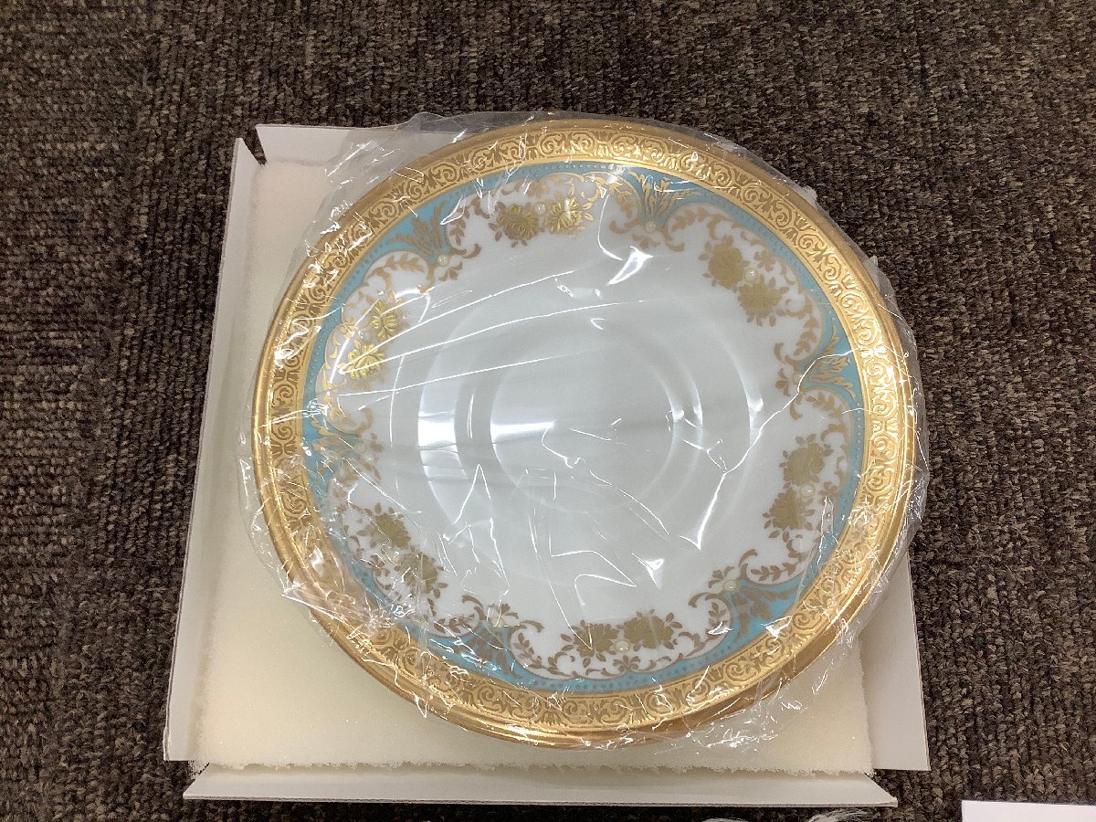 【未使用品】希少　Noritake ノリタケ ボーンチャイナ ジョージアンターコイズ 4857 GEORGIAN TURQUOISE カップ&ソーサー 美品_画像6