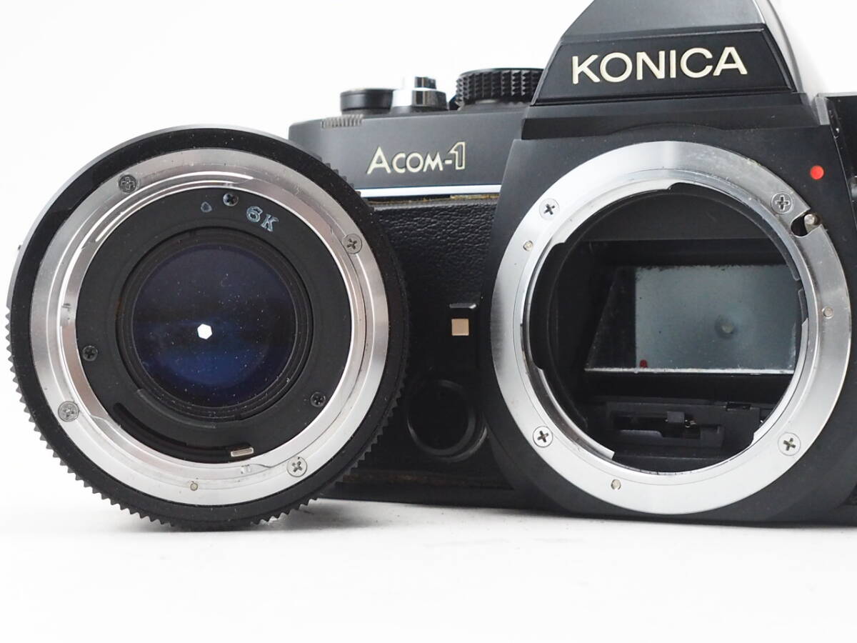 ★訳あり実用品★ コニカ KONICA ACOM-1 ボディ 50mm 単焦点レンズセット ★シャッターOK! #TA3473の画像5