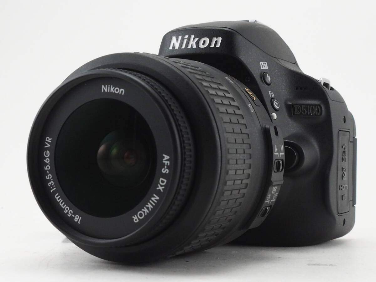 ★外観極上★ ニコン NIKON D5100 ボディ 18-55mm F3.5-5.6G DX VRレンズセット バッテリー付属なし ★シャッター回数85枚 #TA3620_画像1