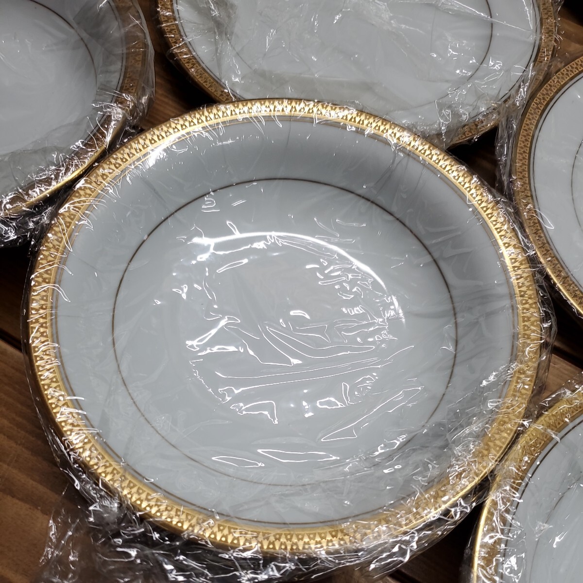 ノリタケ GOLDRIDE スープ皿 7枚 21㎝ プレート 7枚 16㎝ プレート 6枚 未使用品 (ゆうパック140)_画像9