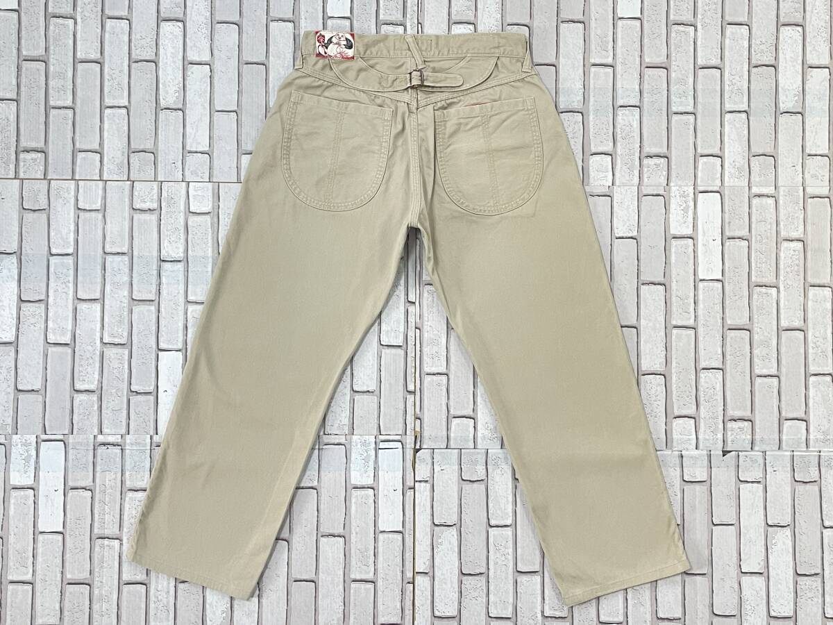 ＵＳＥＤ　ヤマネ　YAMANE　ワークパンツ　サイズ３２　エヴィス　EVISU　日本製_バックスタイル