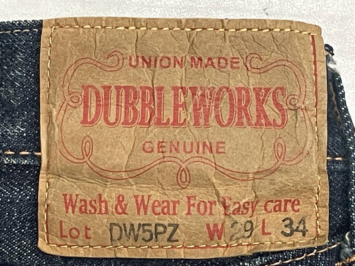 ＵＳＥＤ　ダブルワークス　DUBBLEWORKS　DW5PZ　ジーンズ　デニム　サイズ２９　ウエアハウス　WAREHOUSE　日本製_画像7