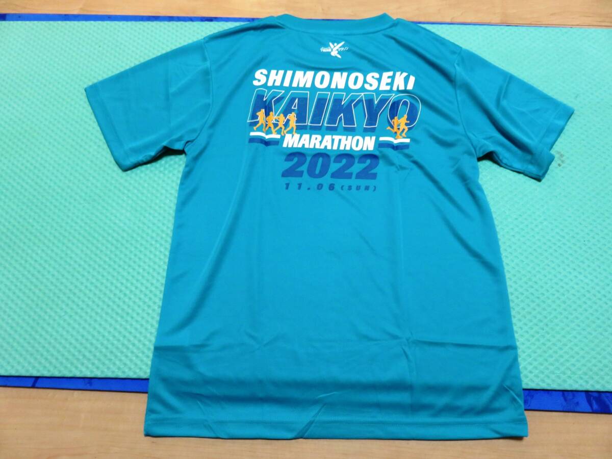 下関海響マラソン 2022 参加賞Ｔシャツ サイズM ミズノ製の画像3