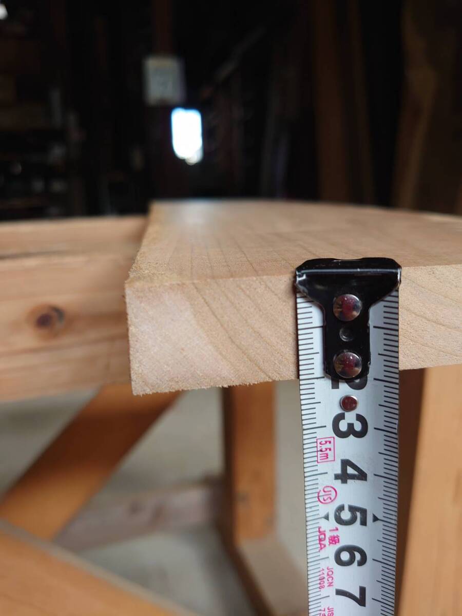 山桜　No.240307-G　無垢　乾燥材　板（長さ950㎜ｘ幅135㎜ｘ厚み19㎜）1枚　木材　DIY　棚板　小物作りに_画像4