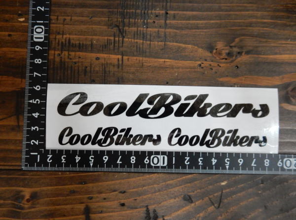 【３Ｐ】COOLBIKERS クールバイカーズ LOGO ロゴ シール ステッカー カッティング 文字だけが残る カラー10色 3枚セット./_画像3