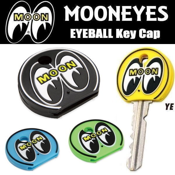 4個セット ムーンアイズ MOONEYES アイボール キーキャップ キーケース ラバー EYEBALL Key Cap MG674._画像1