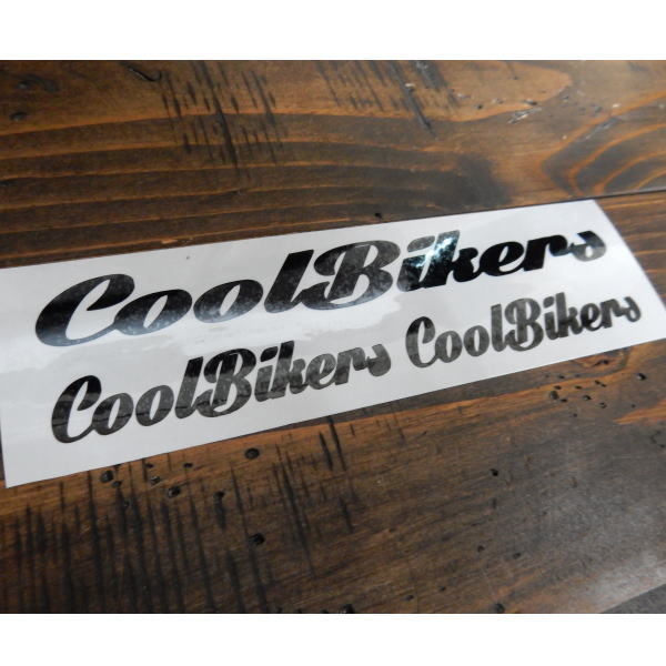 【３Ｐ】COOLBIKERS クールバイカーズ LOGO ロゴ シール ステッカー カッティング 文字だけが残る カラー10色 3枚セット./_画像1